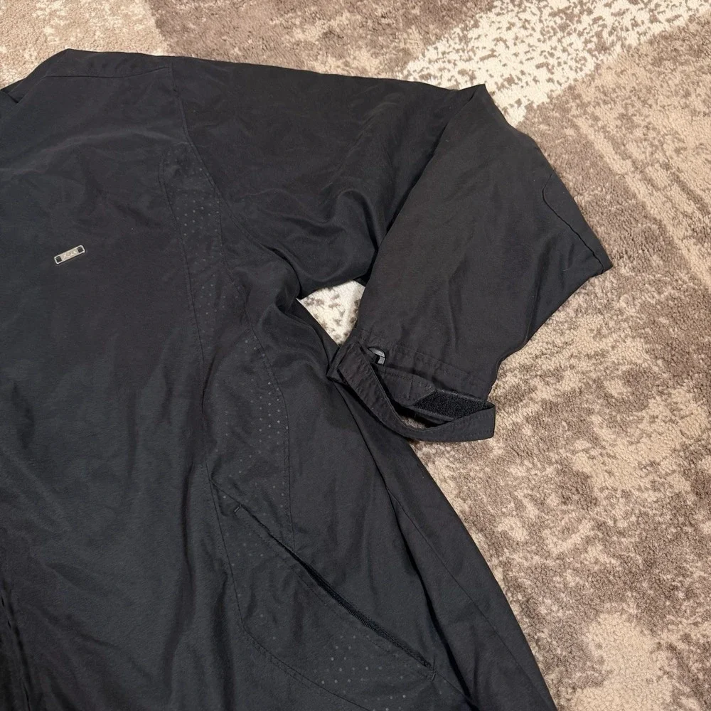 Jordan AF1 Full Zip Windbreaker Jacket‎ Mens 3XL Black Jumpman Long Sleeve